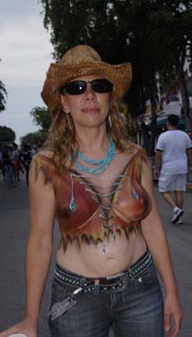 Body Painting 2008 photo - Duval Street, Key West